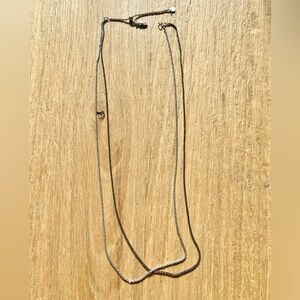 Black and white gold necklace